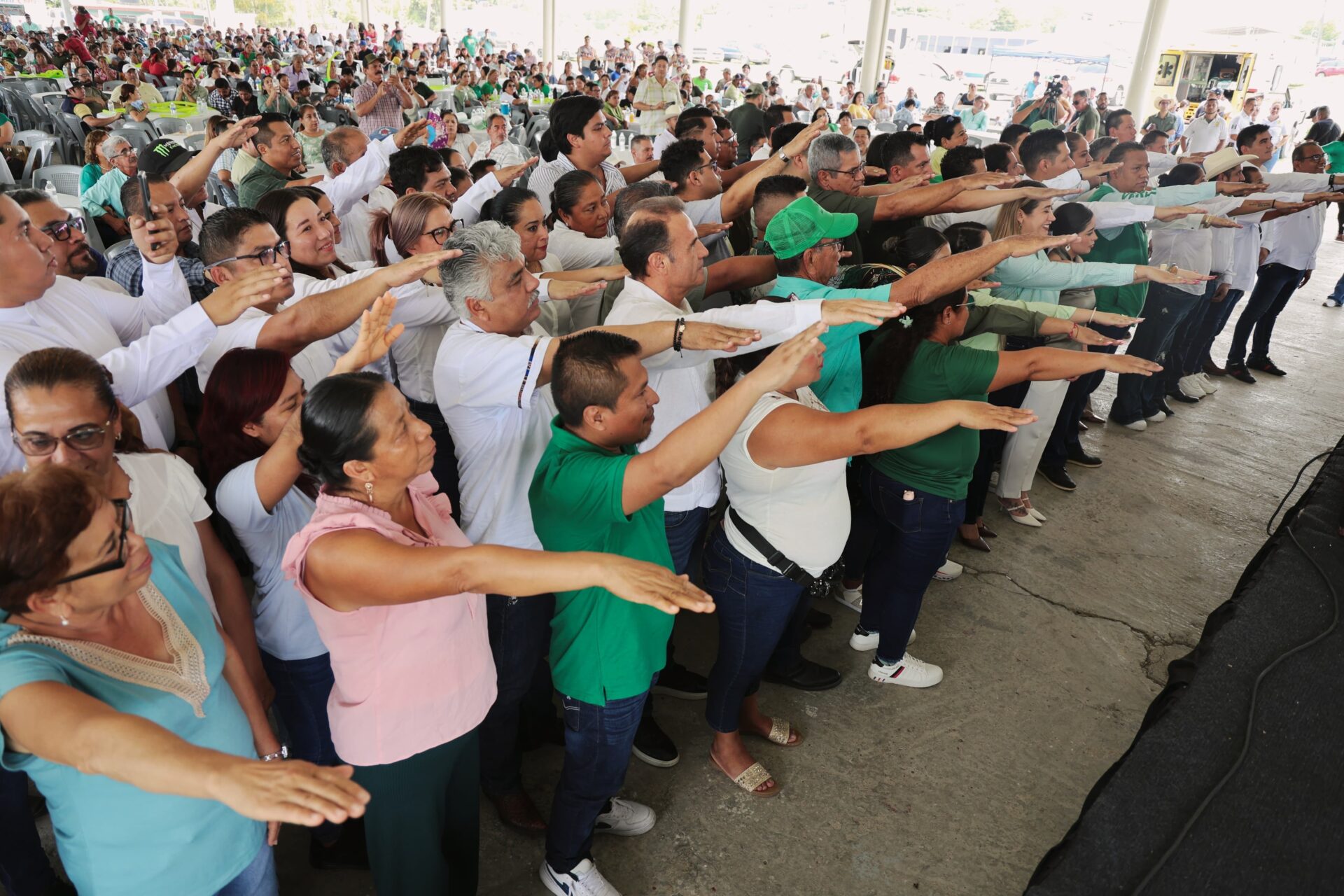 pvem-fortalece-estructura-veracruz Dirigentes del PVEM en toma de protesta en Ozuluama