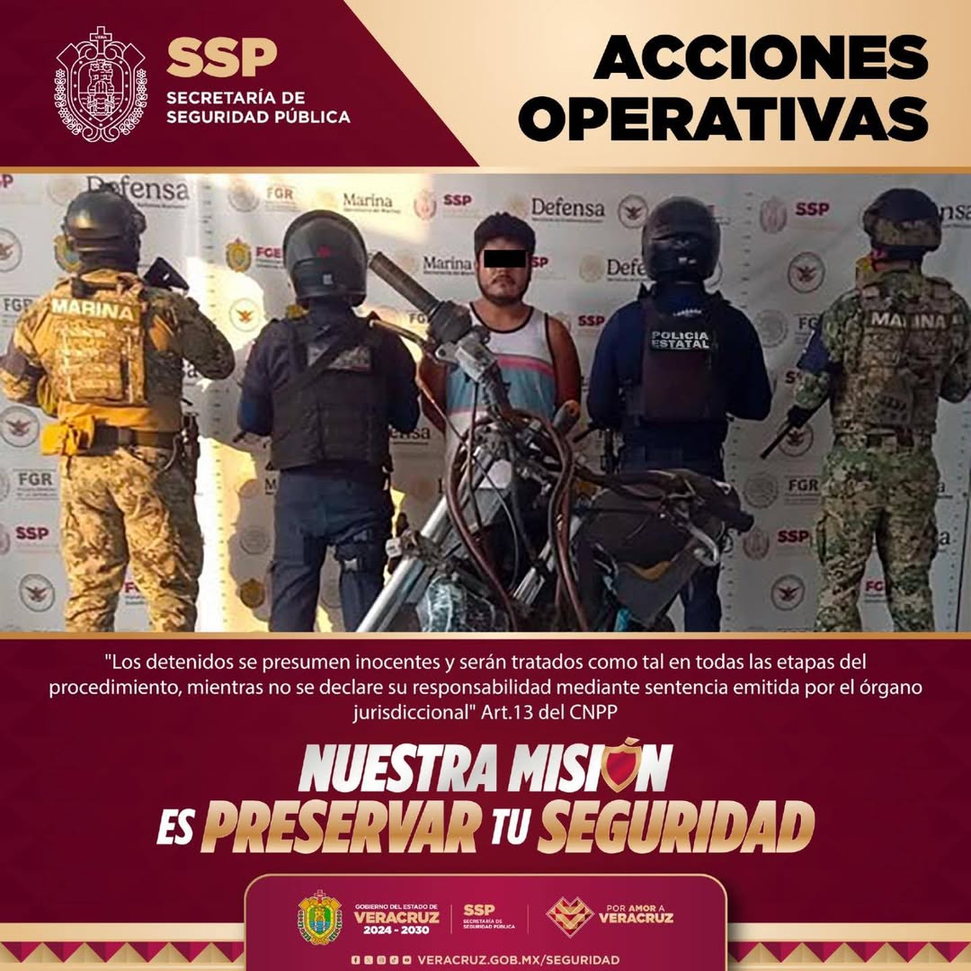 Camionetas recuperadas por la SSP en Veracruz