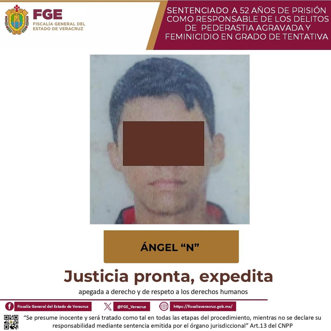 sentencia-52-anos-pederastia-agravada-feminicidio-tentativa-carlos-a-carrillo Sentencia de 52 años por pederastia agravada y feminicidio en grado de tentativa en Veracruz