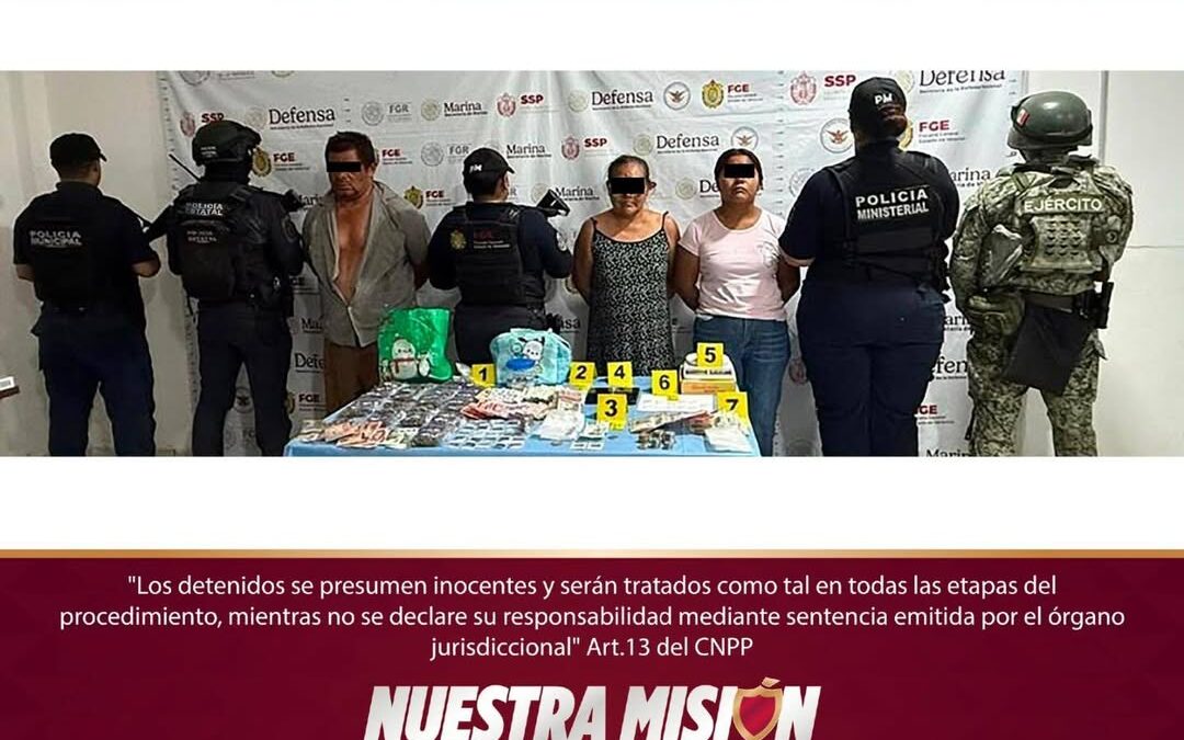 Detienen a 10 personas durante cateos en nueve municipios de Veracruz
