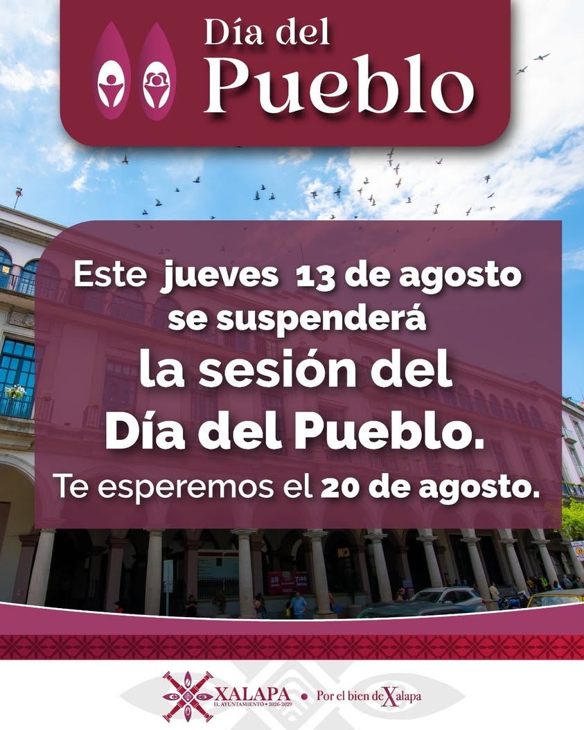 Suspensión del Día del Pueblo en Xalapa