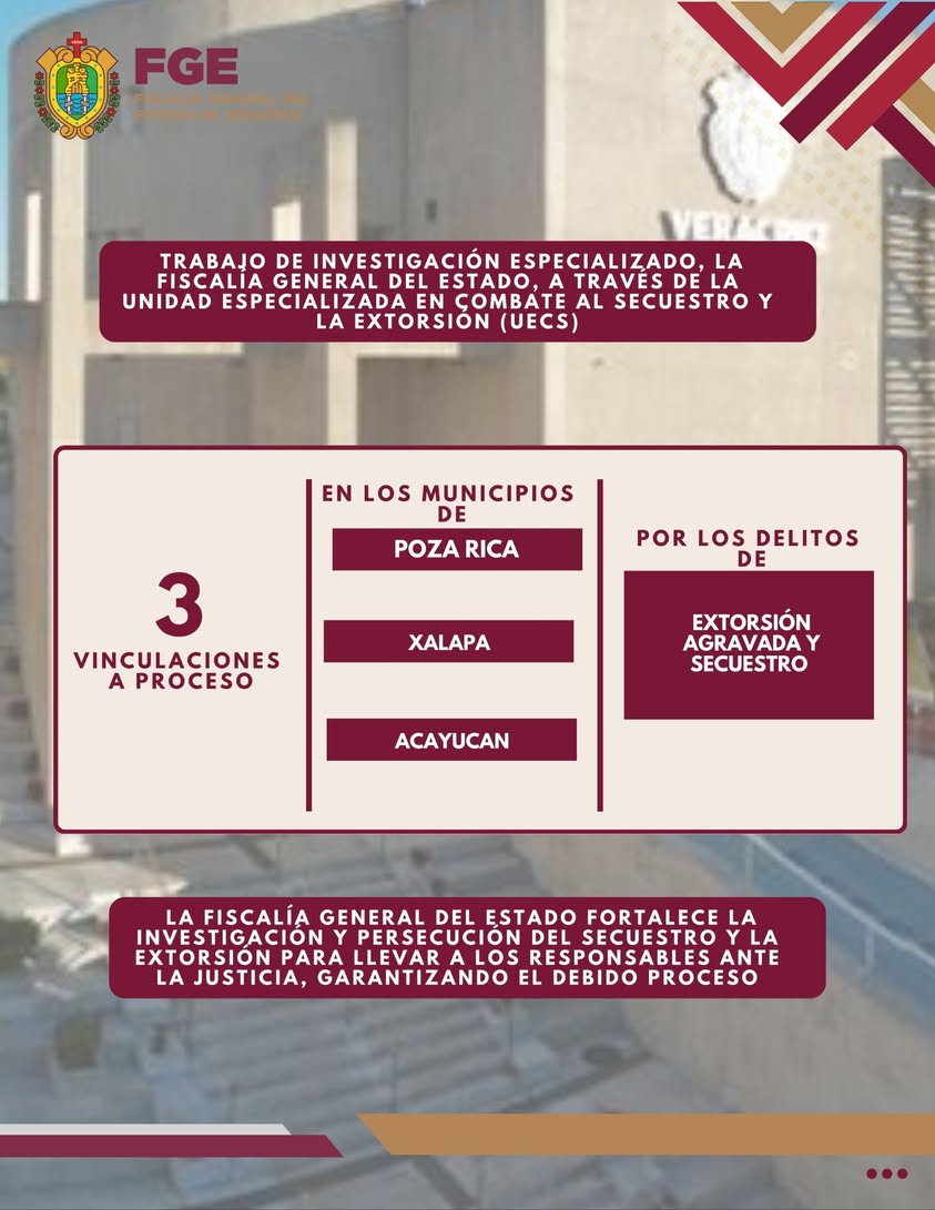 uecs-vinculaciones-proceso-secuestro-extorsion Fiscales de la UECS logran vinculaciones a proceso en Veracruz