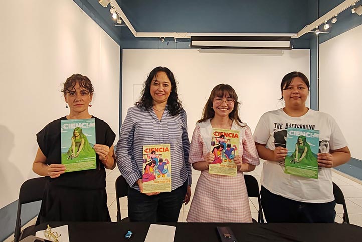 Alumnas de Artes Plásticas ilustran portadas de la revista La Ciencia