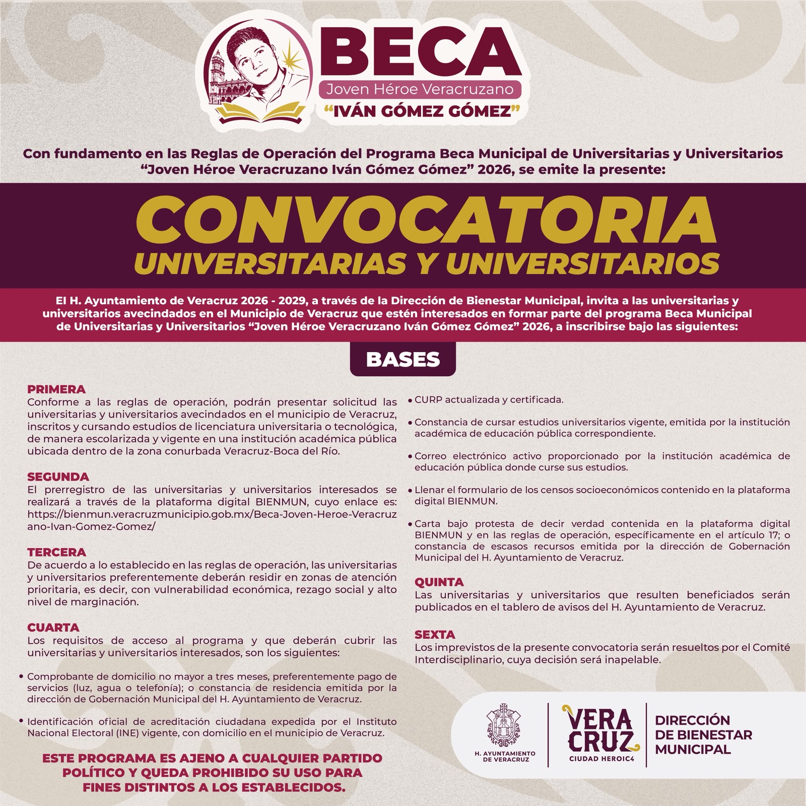 beca-joven-heroe-veracruzano-prerregistro Rosa María Hernández Espejo durante el anuncio del prerregistro de la Beca Joven Héroe Veracruzano