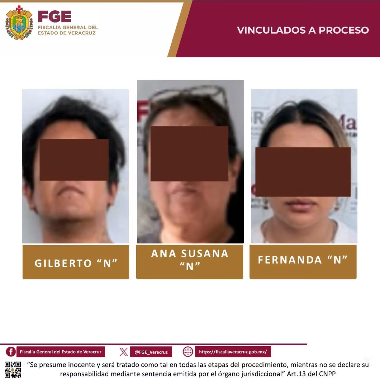 Vigilia en Xalapa por familiares de tres vinculados a proceso