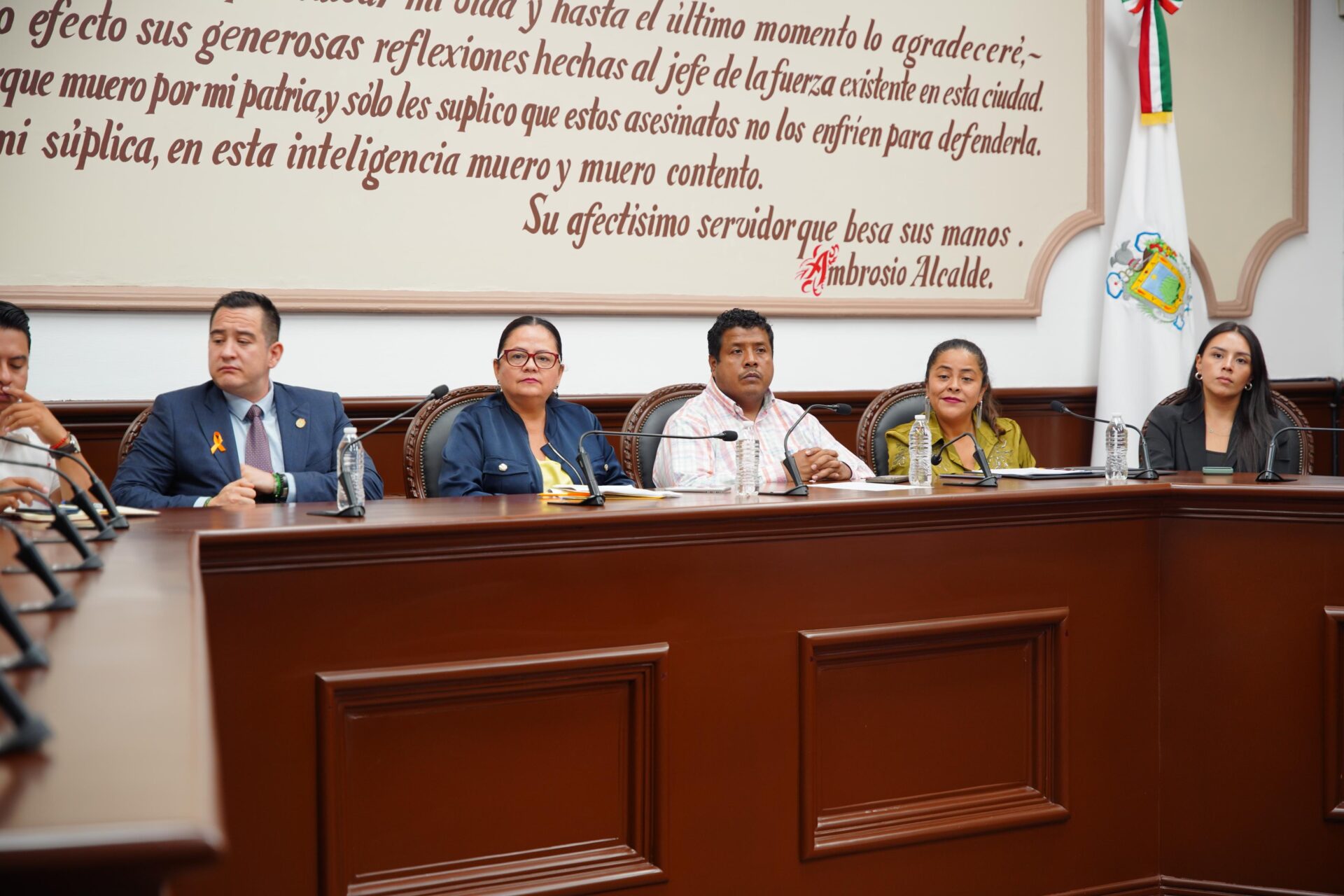 Alcaldesa Daniela Griego Ceballos durante el Día Internacional del Acceso Universal a la Información en Xalapa