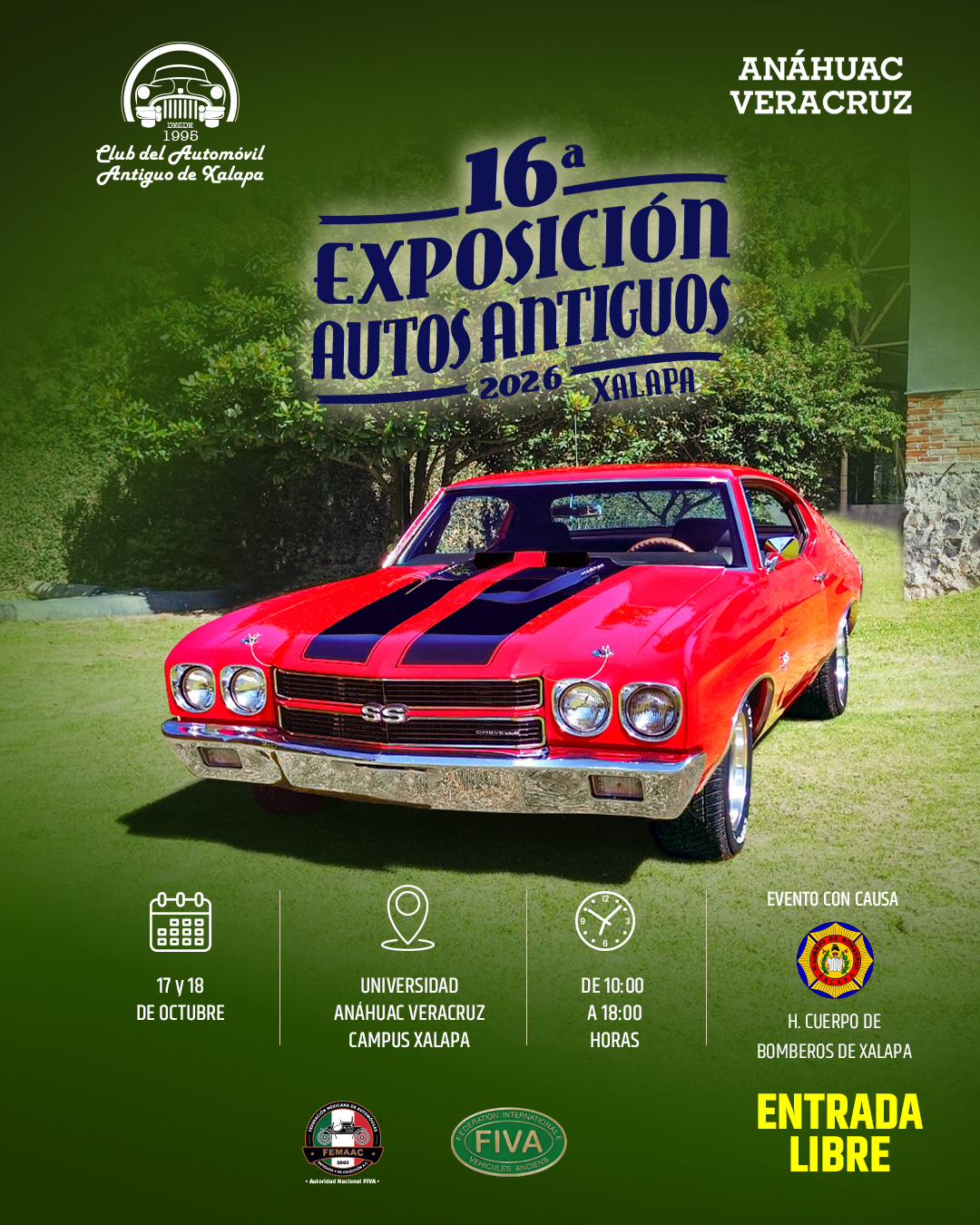 Club del Automóvil Antiguo de Xalapa prepara exposición a beneficio de Bomberos