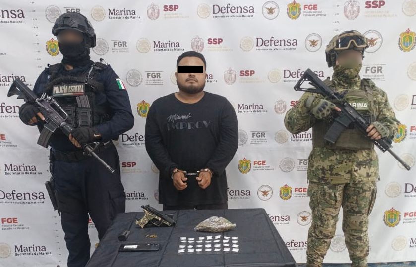 Operativo de seguridad en Veracruz con detenidos y drogas aseguradas
