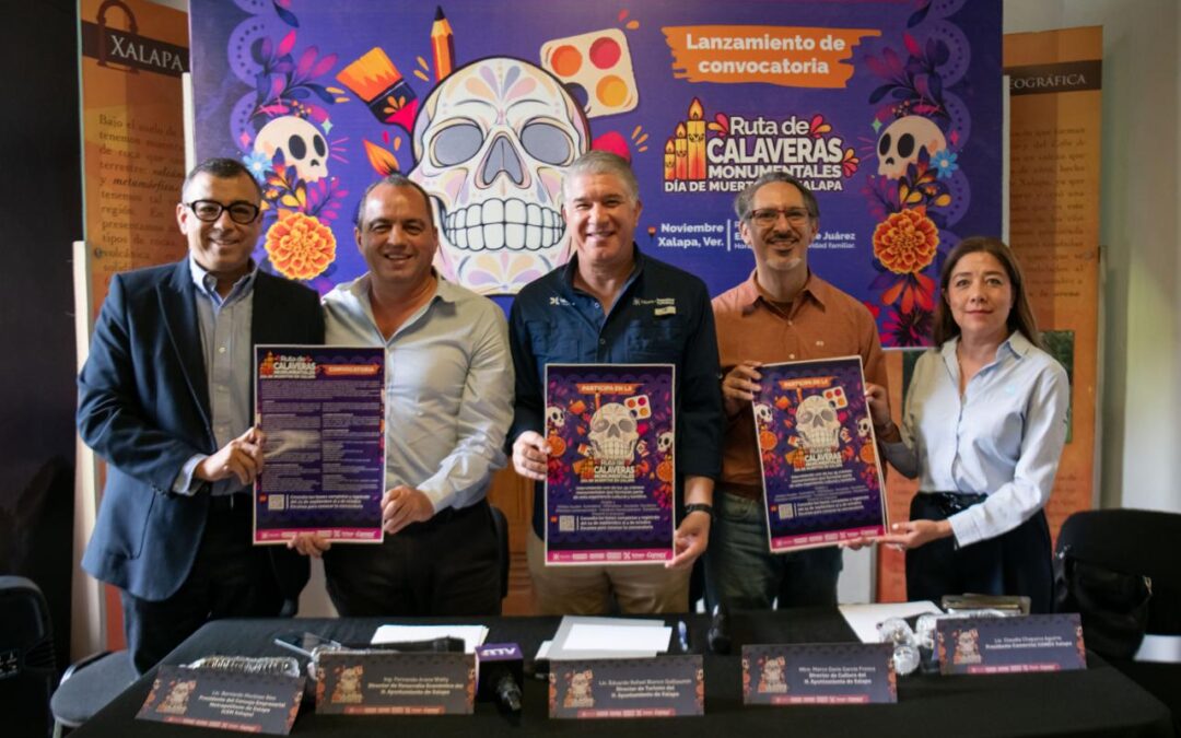 Xalapa prepara Ruta de 35 Calaveras Monumentales por Día de Muertos