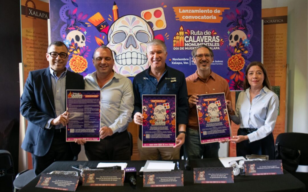 Convocan a artistas locales a la Ruta de Calaveras Monumentales en Xalapa