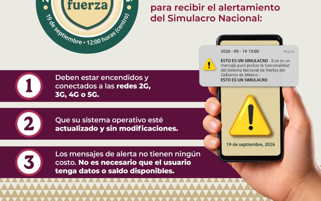 Ayuntamiento de Veracruz participará en el Segundo Simulacro Nacional 2026
