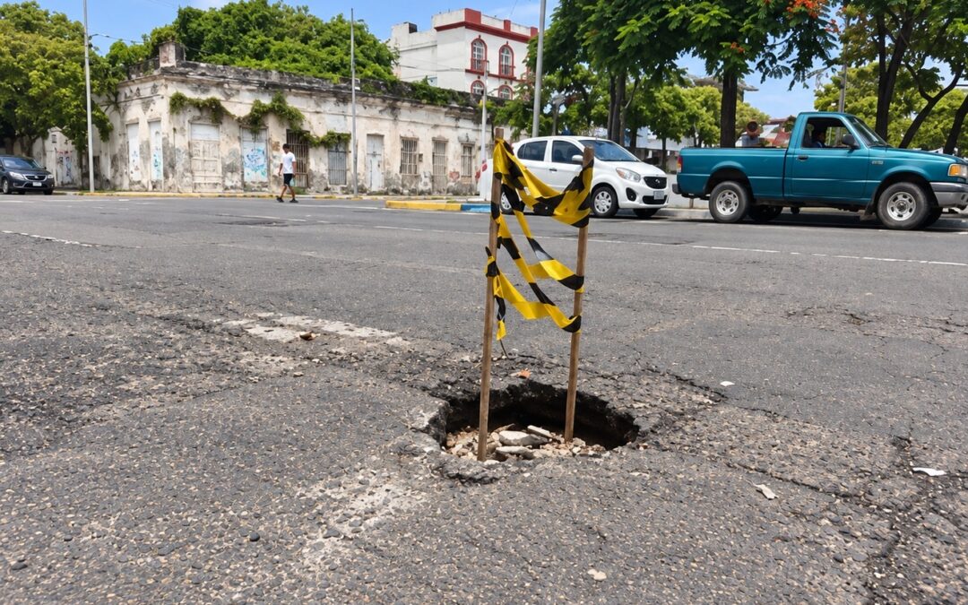Casi 300 socavones y hundimientos sin atender en Veracruz