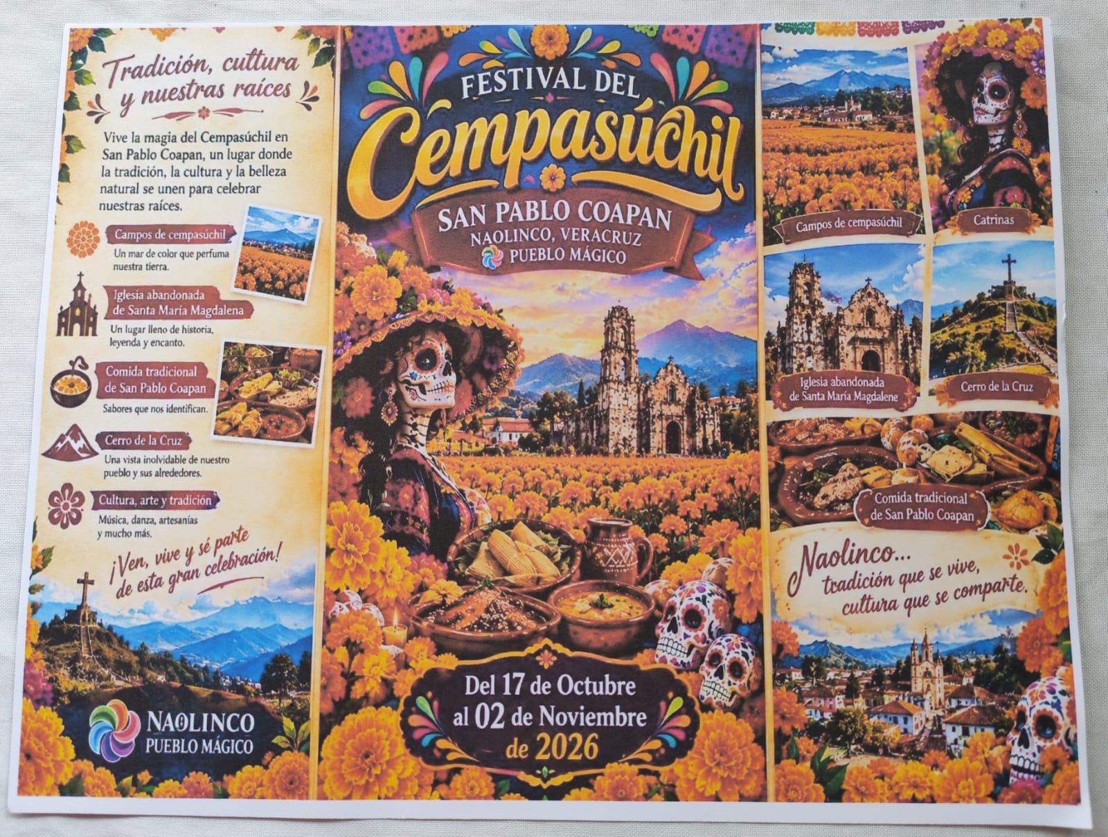 Cultivo de cempasúchil en San Pablo Coapan, Naolinco