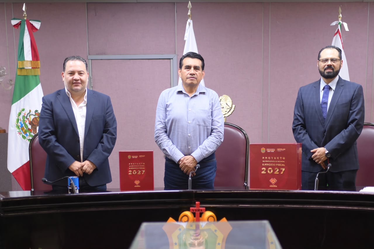 Recibe Congreso de Veracruz el Presupuesto de Egresos 2027