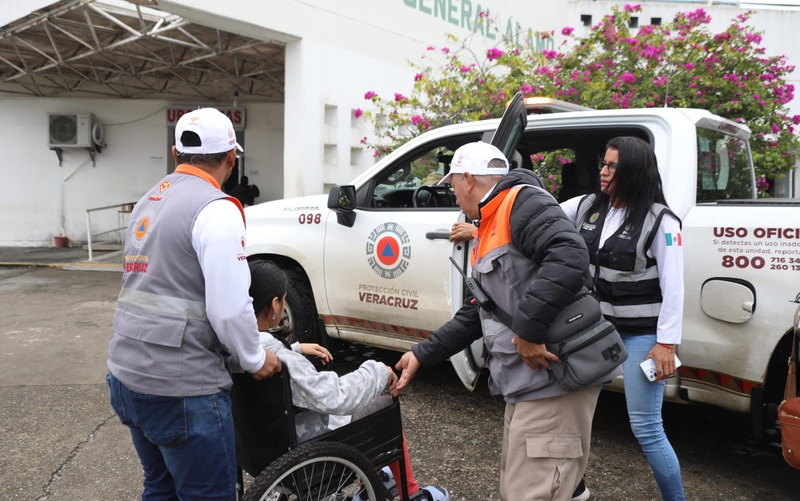 Personas atendidas en el refugio temporal de Álamo tras las lluvias del Frente Frío 2