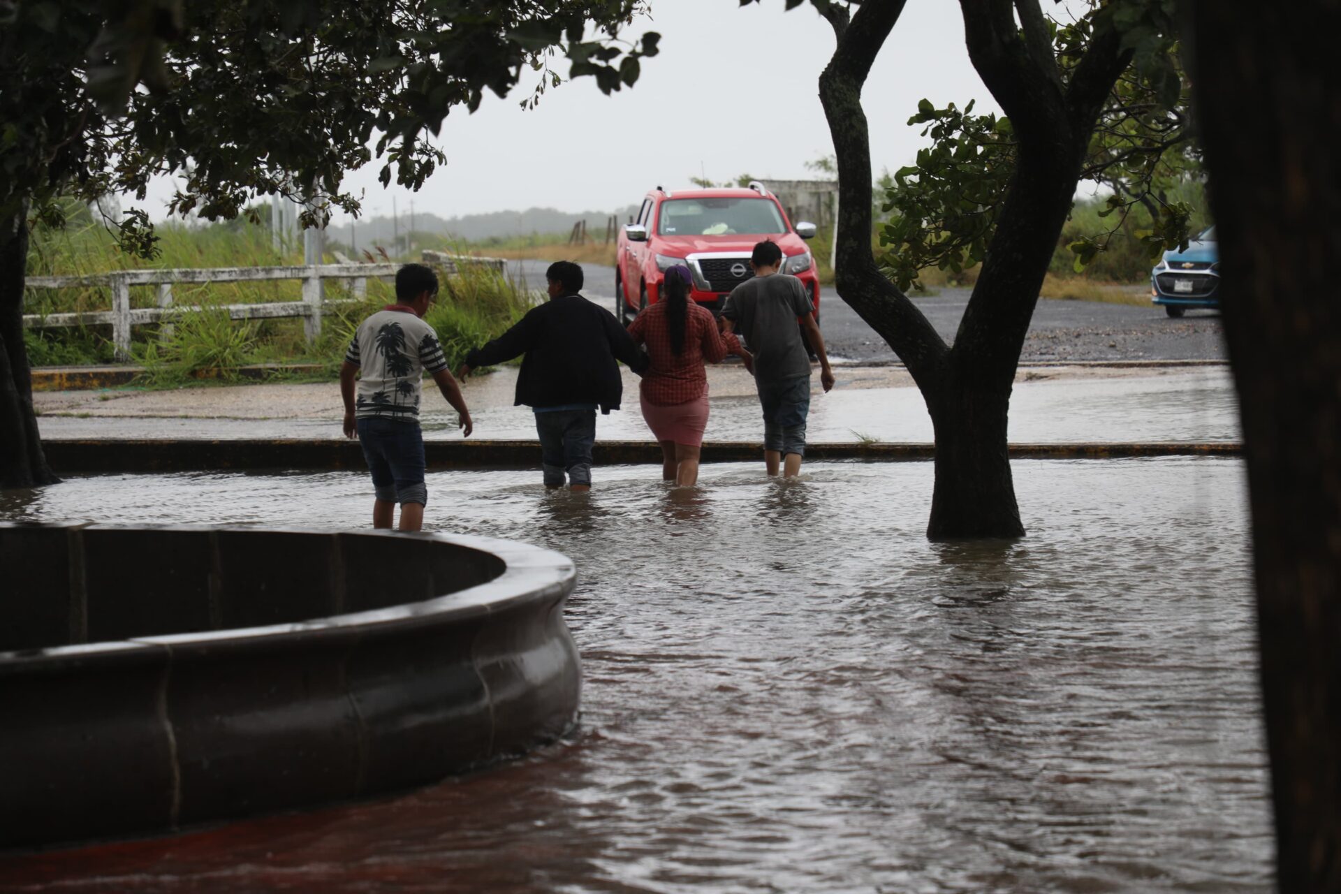 Operativo de atención por lluvias en Coatzacoalcos y Nanchital